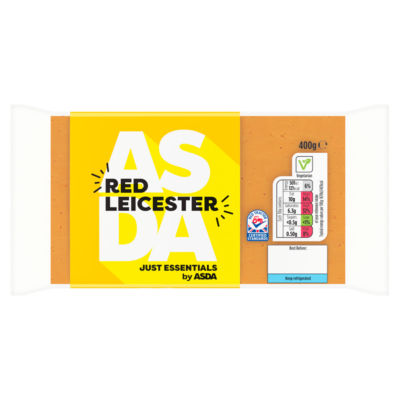 JUST ESSENTIALS by ASDA Red Leicester Cheese - HelloSupermarket