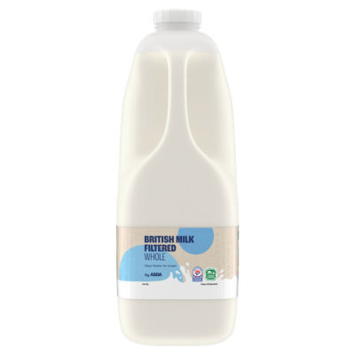 ASDA British Milk Filtered Whole 2 Litres