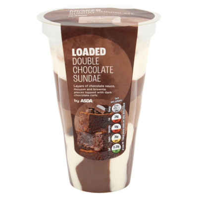 ASDA Loaded Double Chocolate Sundae 200g