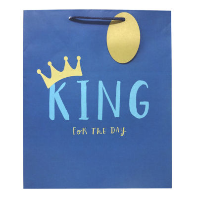 George Home King For The Day Large Gift Bag