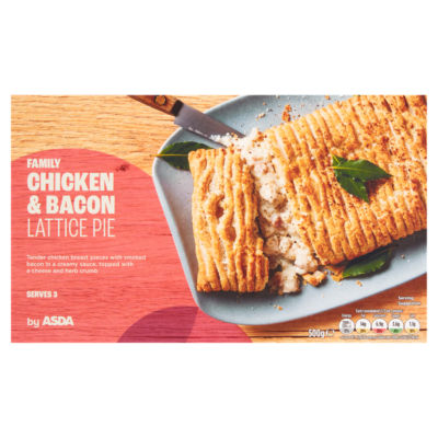 ASDA Family Chicken & Bacon Lattice Pie 500g