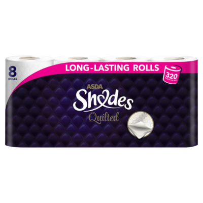 ASDA Shades Quilted 8 Long-Lasting Rolls