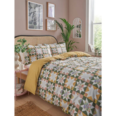 George Home Country Patchwork Reversible King Duvet Set