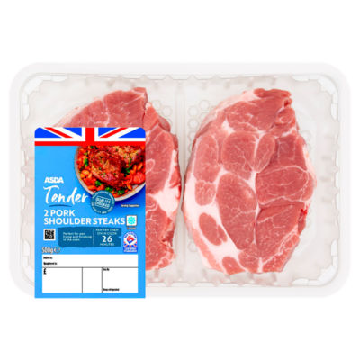 ASDA Tender 2 Pork Shoulder Steaks 500g