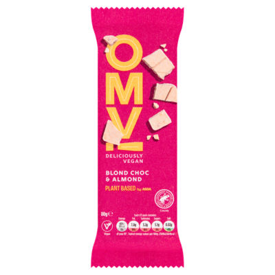 OMV! Deliciously Vegan Blond Choc & Almond 80g