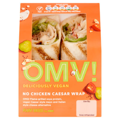 OMV! Deliciously Vegan No Chicken Caesar Wrap