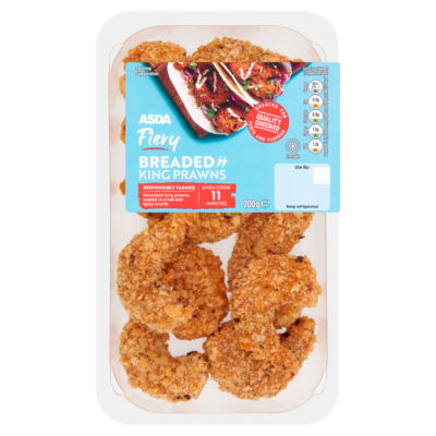 ASDA Fiery Hot & Spicy Breaded King Prawns