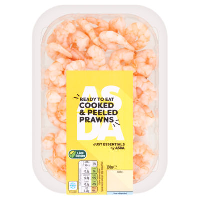 JUST ESSENTIALS by ASDA Cooked & Peeled Prawns 150g