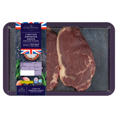 ASDA Extra Special 2 British Aberdeen Angus Sirloin Steaks