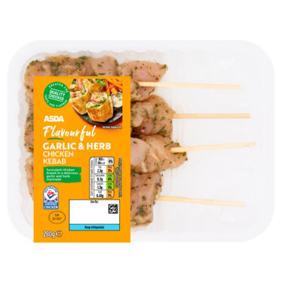 ASDA Flavourful Garlic & Herb Chicken Kebab 280g