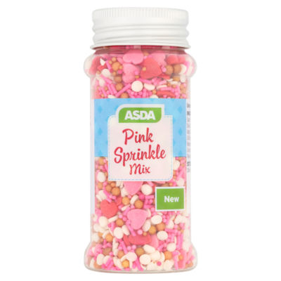 BAKE by ASDA Pink Sprinkles Mix 70g