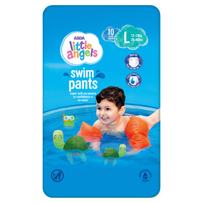 LITTLE ANGELS by ASDA Swim Pants L 12-18kg 26-40lbs 10 Swim Pants