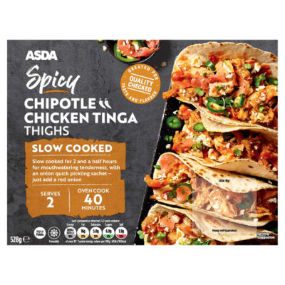 ASDA Spicy Chipotle Chicken Tinga Thighs 528g