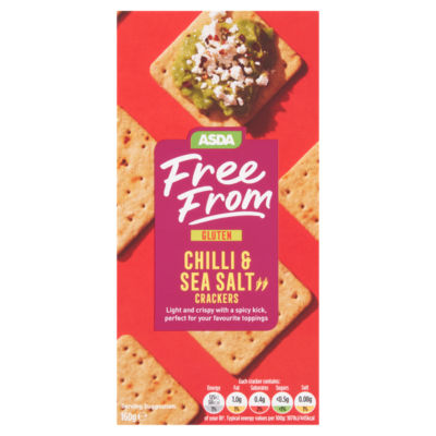 ASDA Free From Chilli & Sea Salt Crackers 160g