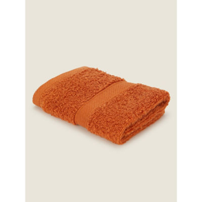 George Home Burnt Orange Super-Soft Cotton Face Cloth