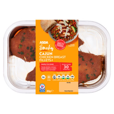 ASDA Smoky Cajun Chicken Breast Fillets 265g