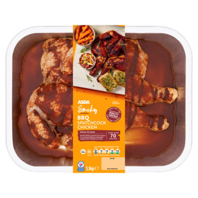 ASDA Smoky BBQ Spatchcock Chicken 1.1kg