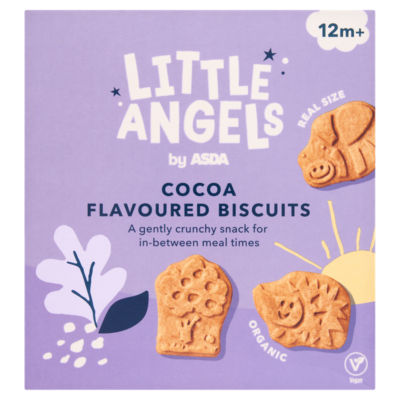 LITTLE ANGELS by ASDA Cocoa Flavoured Biscuits 12m+ 100g