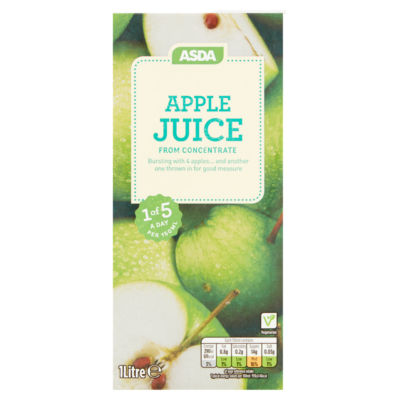 ASDA Apple Juice from Concentrate 1 Litre