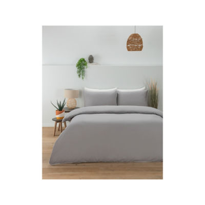 George Home Just Wellness Grey Tencel Duvet Set - Single