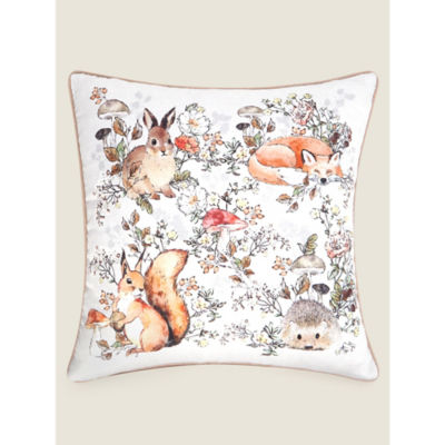 George Home Natural Forest Animal Cushion