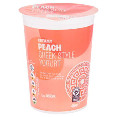 ASDA Creamy Peach Greek Style Yogurt 450g