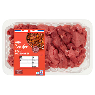 ASDA Tender Lean Diced Beef