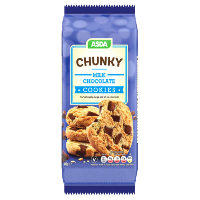 ASDA Chunky Milk Chocolate Cookies 180g - HelloSupermarket