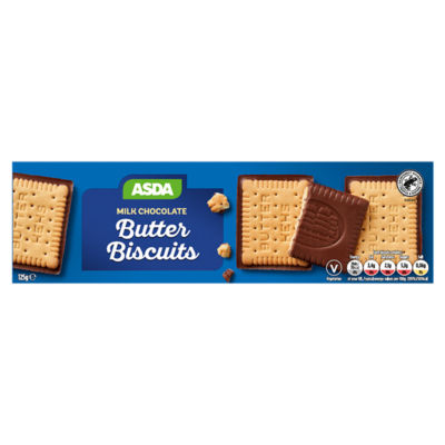 ASDA Milk Chocolate Butter Biscuits 125g