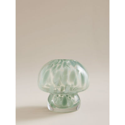 George Home Green Glass Mushroom Vase