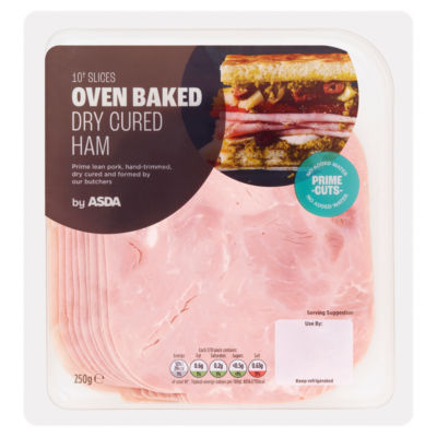 ASDA 10 Slices Oven Baked Dry Cured Ham