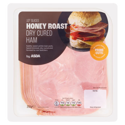 ASDA 10 Slices Honey Roast Dry Cured Ham