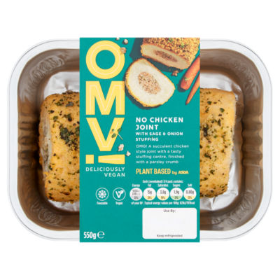 OMV! Deliciously Vegan No Chicken Joint with Sage & Onion Stuffing 550g