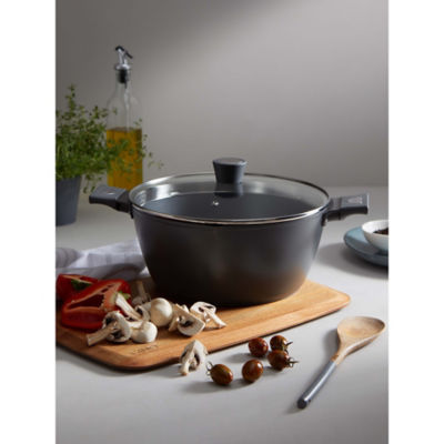 Gino D'Acampo Grey Stock Pot 28cm