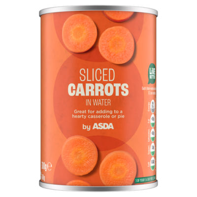 ASDA Sliced Carrots in Water 300g