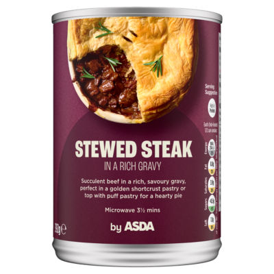 ASDA Stewed Steak in a Rich Gravy 392g