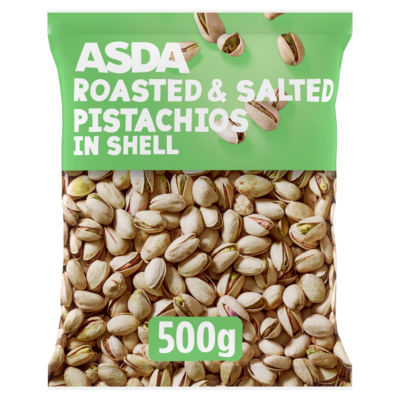 ASDA Roasted & Salted Pistachios in Shell 500g