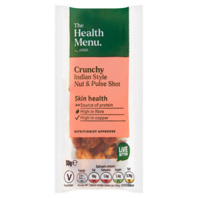 The Health Menu by ASDA Crunchy Indian Style Nut & Pulse Shot 30g