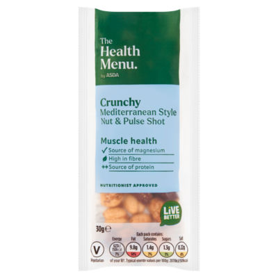 The Health Menu by ASDA Crunchy Mediterranean Style Nut & Pulse Shot 30g