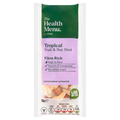 The Health Menu by ASDA Tropical Fruit & Nut Shot 30g