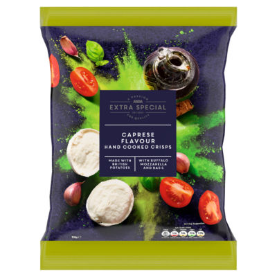 ASDA Extra Special Caprese Flavour Hand Cooked Crisps 150g