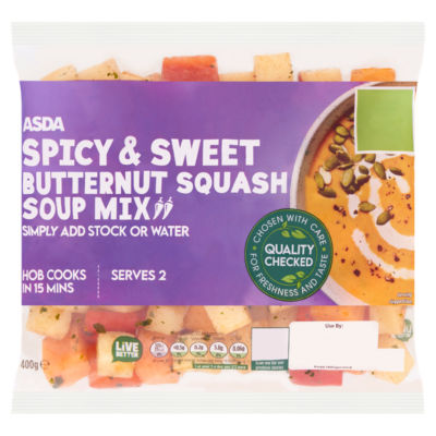 ASDA Spicy & Sweet Butternut Squash Soup Mix 400g