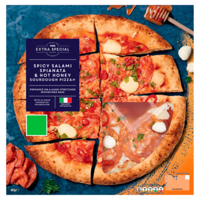 ASDA Extra Special Spicy Salami Spianata & Hot Honey Sourdough Pizza 465g