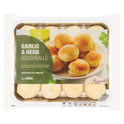 ASDA Garlic & Herb Doughballs 165g