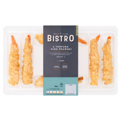 ASDA Bistro 6 Tempura King Prawns 150g