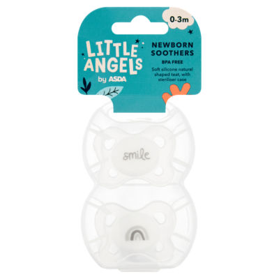 LITTLE ANGELS by ASDA Newborn Soothers 0-3m