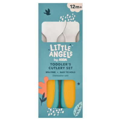 LITTLE ANGELS by ASDA Toddler's Cutlery Set 12m+