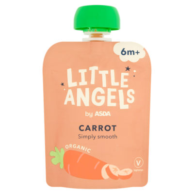 LITTLE ANGELS by ASDA Organic Carrot 6m+ 70g