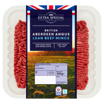 ASDA Extra Special British Aberdeen Angus Lean Beef Mince 500g