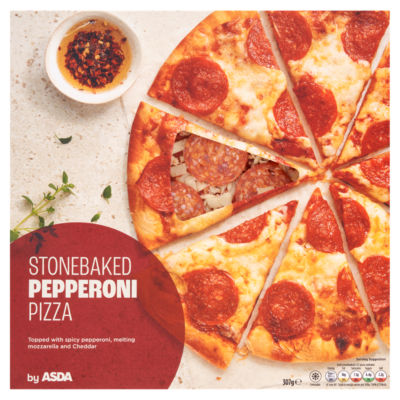 ASDA Stonebaked Pepperoni Pizza 307g - HelloSupermarket